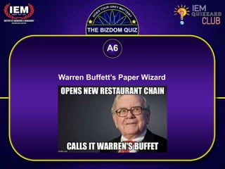 Warren Buffett’s Paper Wizard
A6
 