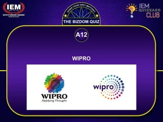 WIPRO
A12
 