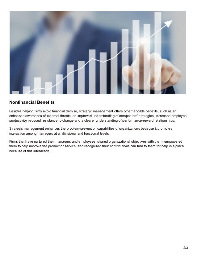 Benefits of Strategic Management to Organization