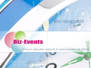 Primul calendar integrat al evenimentelor de afaceri 