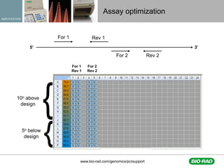 Fast qPCR assay optimization and validation techniques for HTS | PDF