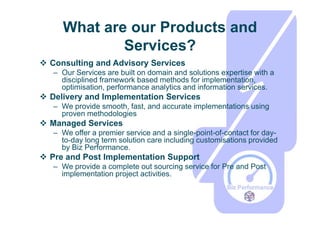 Biz Performance Overview