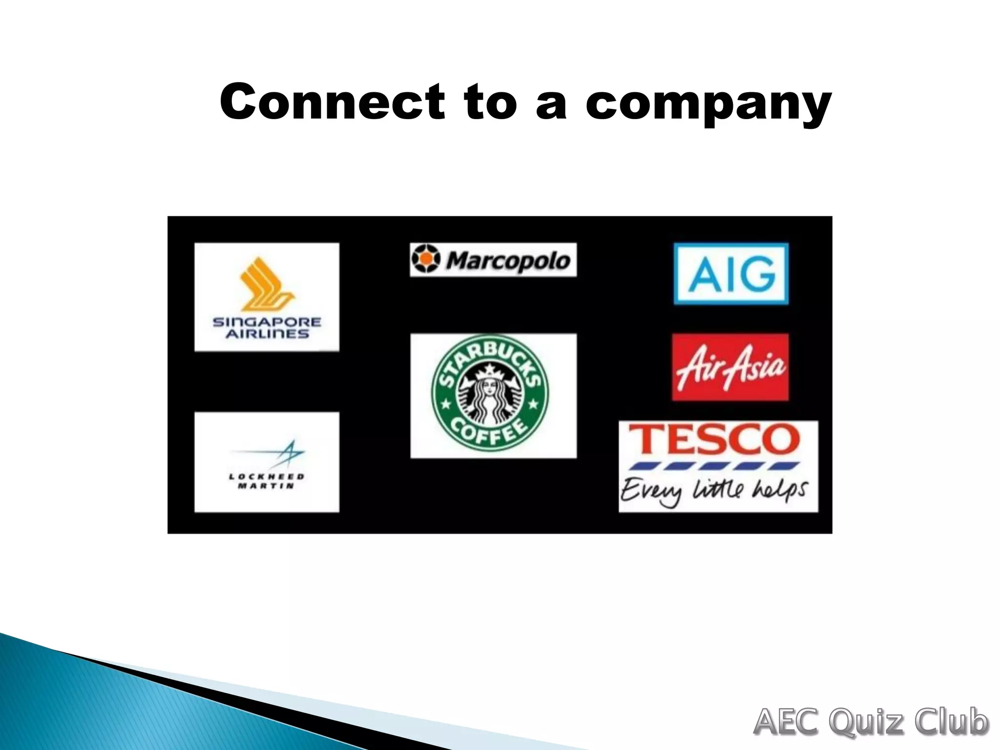 Connect to a company
 