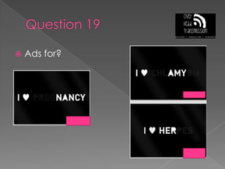 Question 19Ads for?