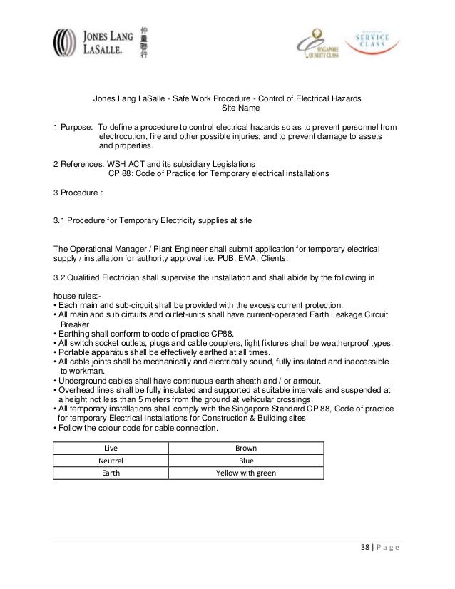procedures manual example