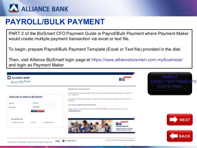 Bizsmart Corporate Front Office Payment Guide