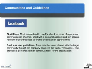 Strategic FrameworkPhase 1:  Establish presence and policies Define business objectives 