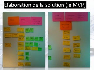 Elabora%on	
  de	
  la	
  solu%on	
  (le	
  MVP)
 