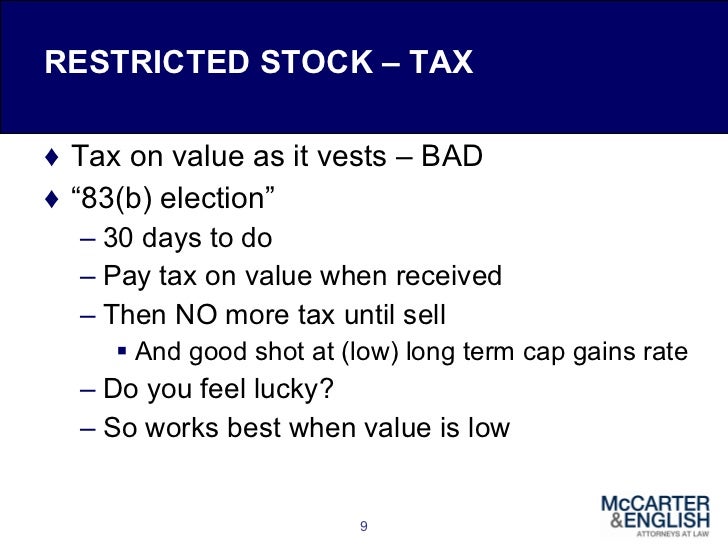 83 b election iso stock options
