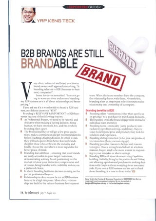 B2B brands are still brandable