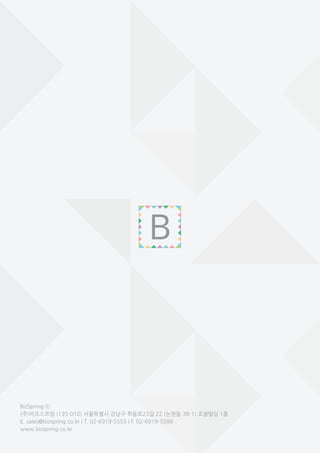 비즈스프링 상품소개 브로슈어(BizSpring Product Brochure)