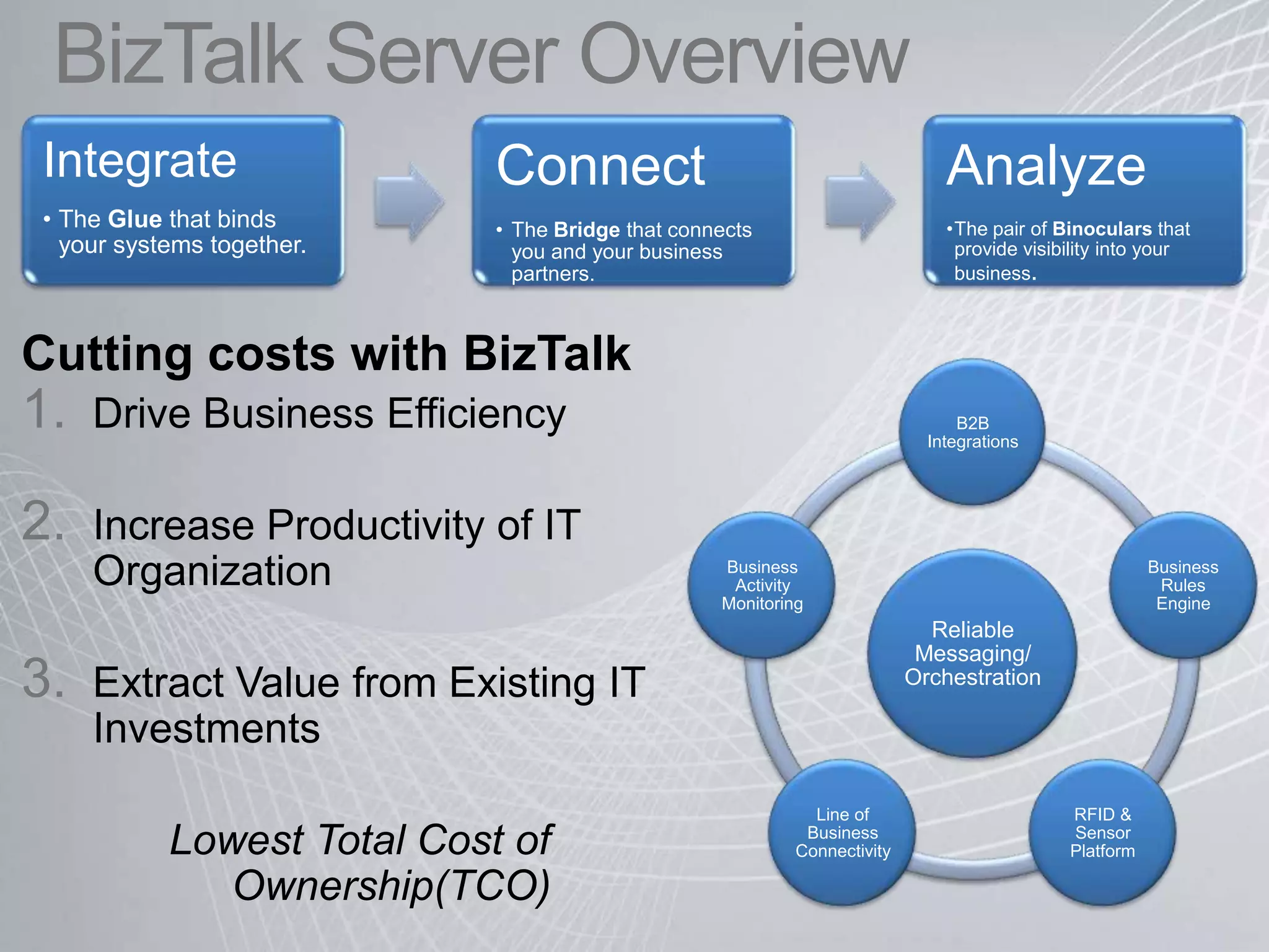 Cutting Cost with BizTalk Server