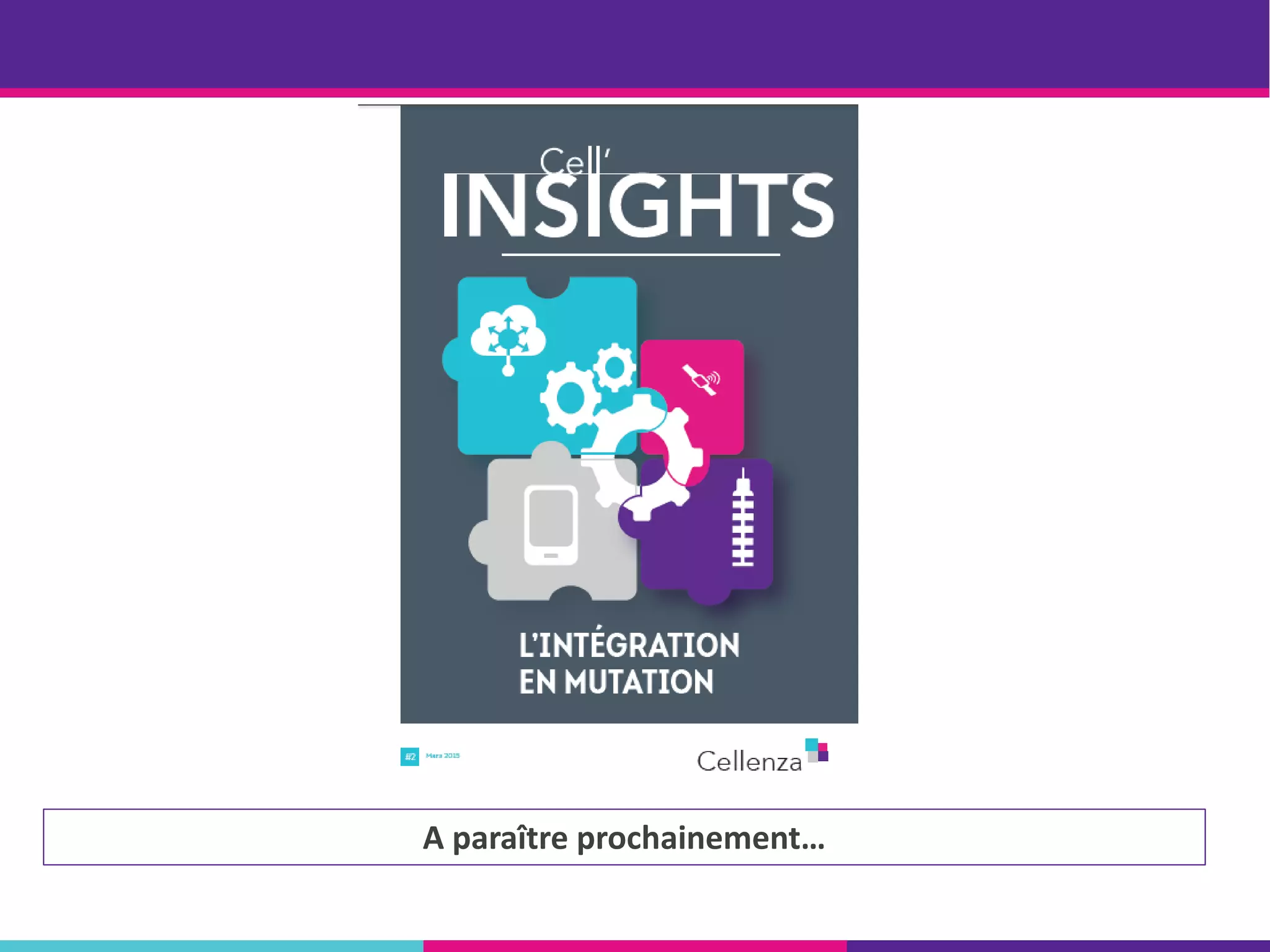 A paraître prochainement…
 