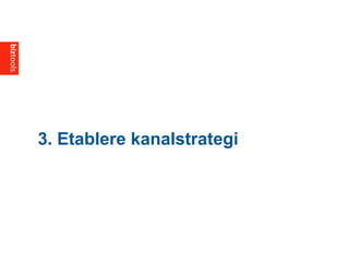 3. Etablere kanalstrategi
 