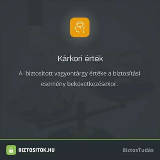 Biztosítási alapfogalmak
