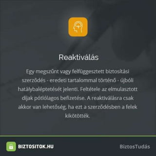 Biztosítási alapfogalmak