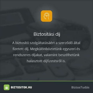 Biztosítási alapfogalmak