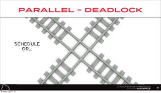 PARALLEL - DEADLOCK
30
SCHEDULE
OR...
Thursday, July 11, 13
 
