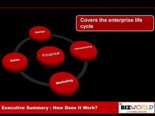 Covers the enterprise life cycleExecutive Summary : How Does It Work?