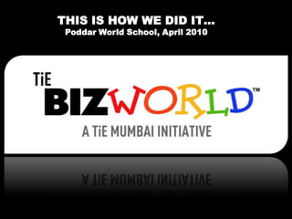 THIS IS HOW WE DID IT…Poddar World School, April 2010