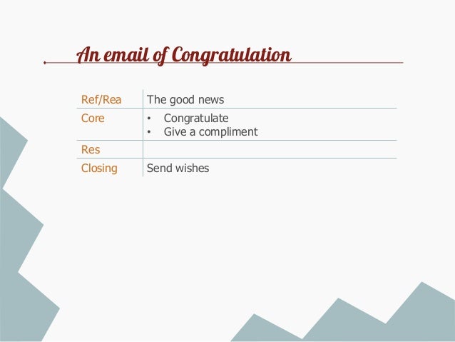 congratulation emails