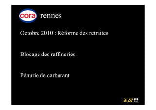 rennes

Octobre 2010 : Réforme des retraites


Blocage des raffineries


Pénurie de carburant
 