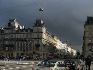 European city – blocks surrounded by streets  