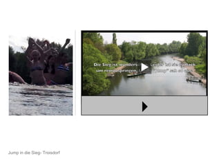 Jump in den Decksteiner Weiher- Köln
 