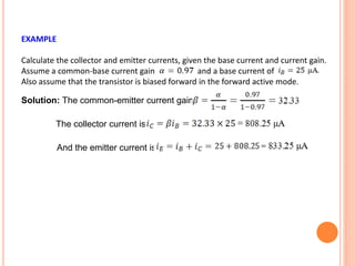 Bipolar Junction Transistor | PPTX