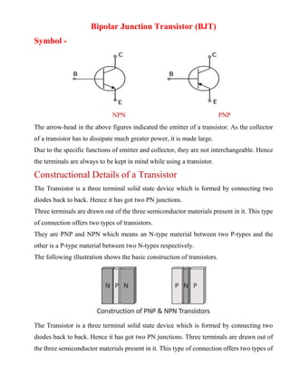 Analog Circuit - Bipolar Junction transistor | PDF