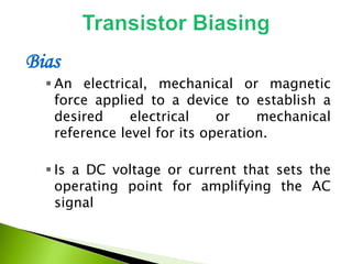 BJT DC and AC Analysis A bipolar junction transistor is a type of ...