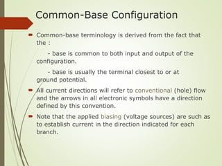 Vcommon Base Configuration Comprehensive Study of Bipolar Junction Transistors (BJTs) and Their ...