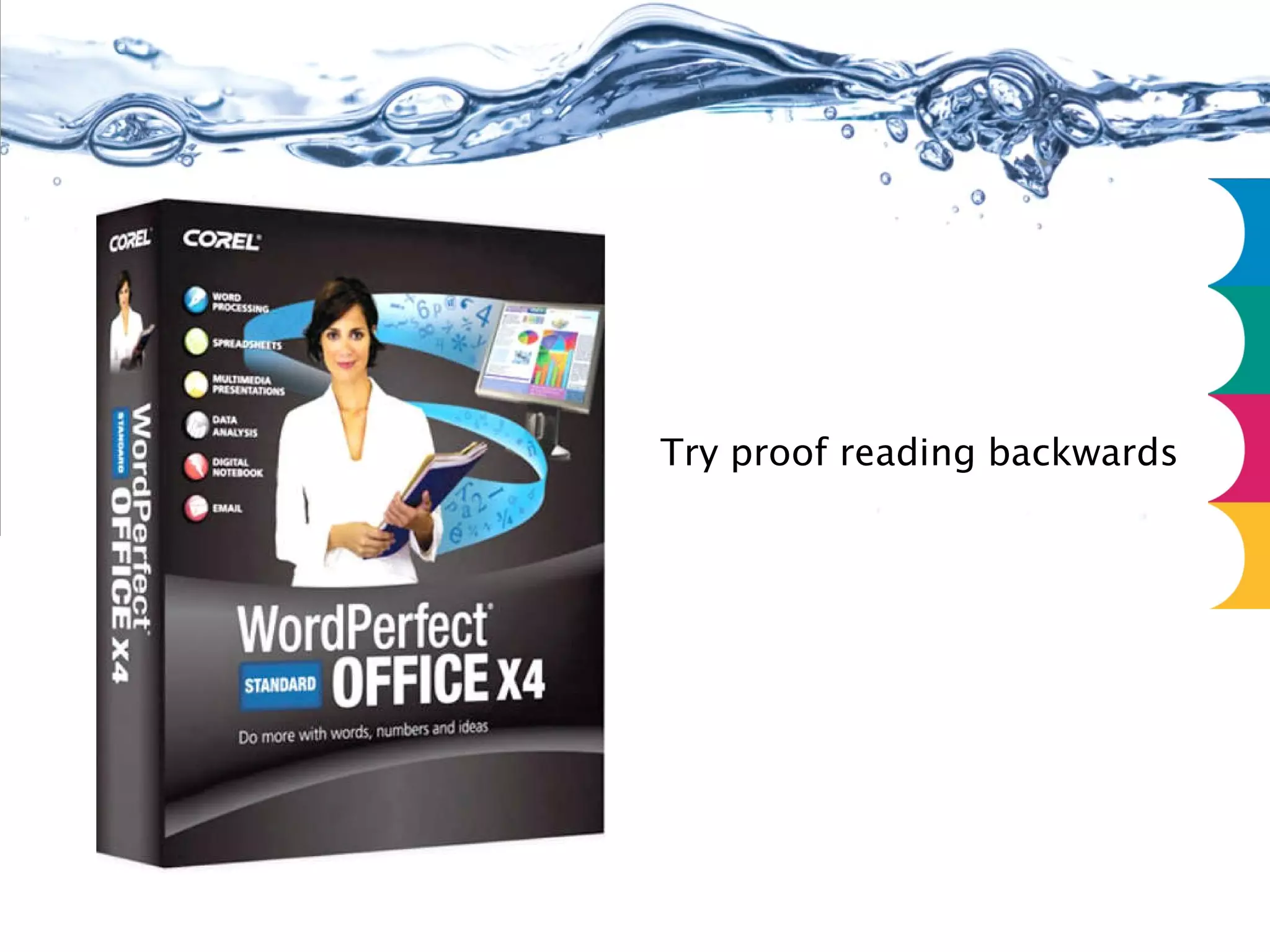 Try proof reading backwards 