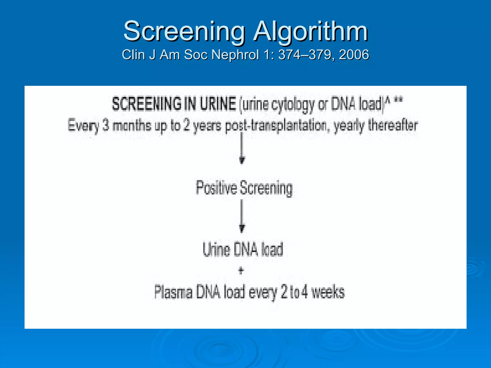 Screening Algorithm Clin J Am Soc Nephrol 1: 374–379, 2006 