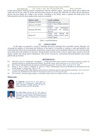 Efficient Energy Management System with Solar Energy | PDF