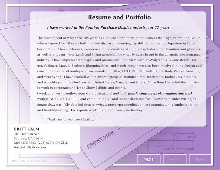 bkalm resume folio resume folio