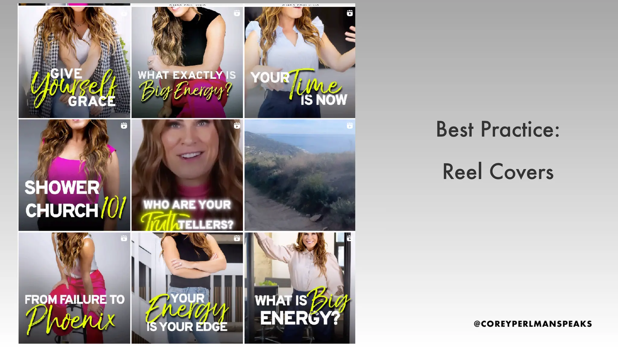 Best Practice:
Reel Covers