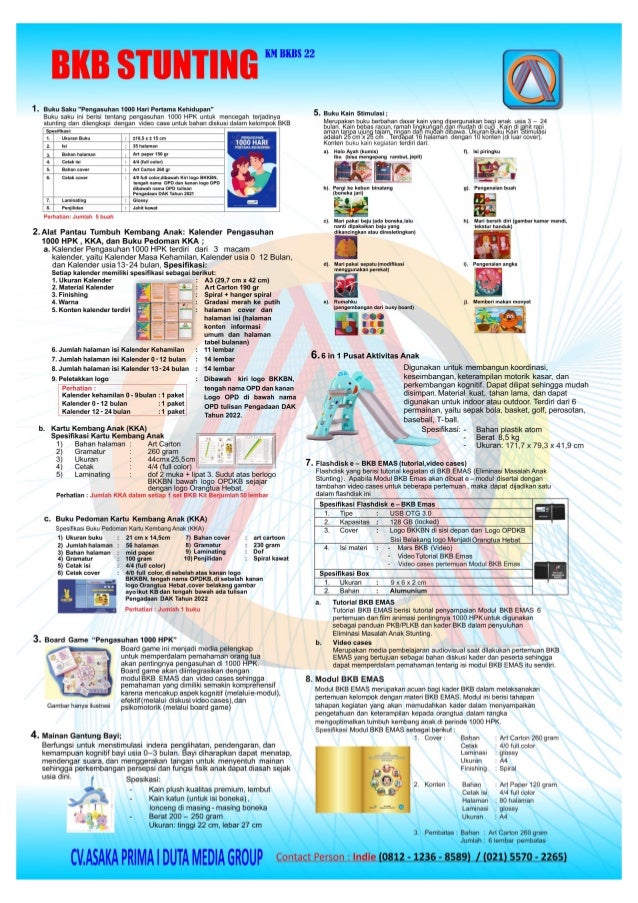 BKB Kit Stunting BKKBN 2022 PRODUK DAK BKKBN 2022 PDF