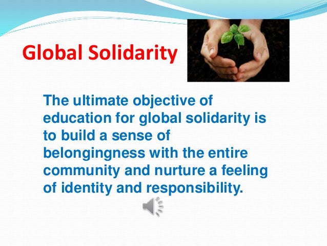 global solidarity possible essay