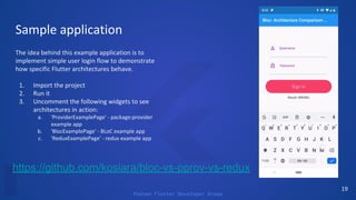 Poznan Flutter Developer Group
https://github.com/kosiara/bloc-vs-pprov-vs-redux
 
