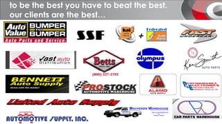 to be the best you have to beat the best.
our clients are the best…
 