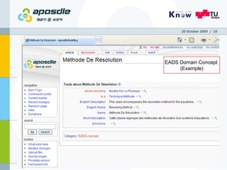 20 October 2009   /  EADS Domain Concept  (Example) 