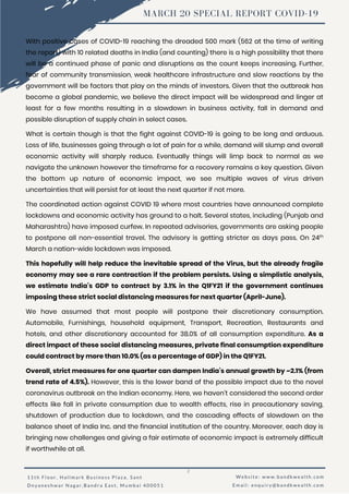 Special Report - Potential Impact of COVID-19 on financial markets ...