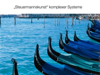 „Steuermannskunst“ komplexer Systeme
 