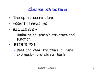 Gene expression and regulation University of Manchester | PPT