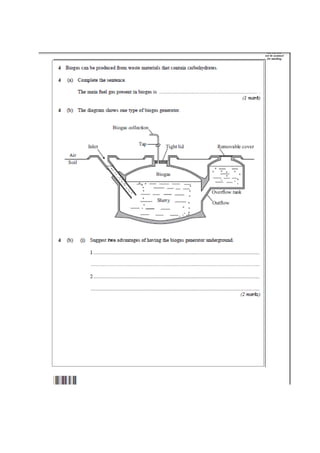Mrs Abrey BL3 Test 4 How human effect env