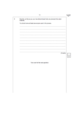 Mrs Abrey BL3 Test 4 How human effect env