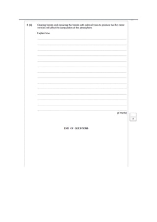 Mrs Abrey BL3 Test 4 How human effect env