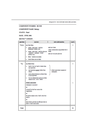 Mrs Abrey BL3 Test 4 How human effect env