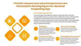 BlaBlaCar Clone Carpooling App Attractive to Entrepreneurs | PDF